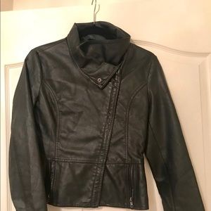 Faux leather jacket